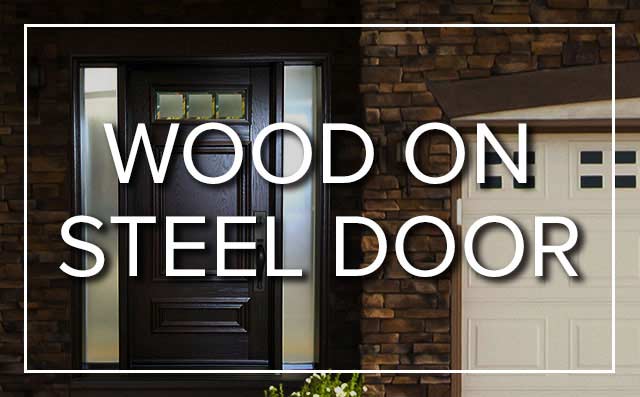 wood on steel door renovation